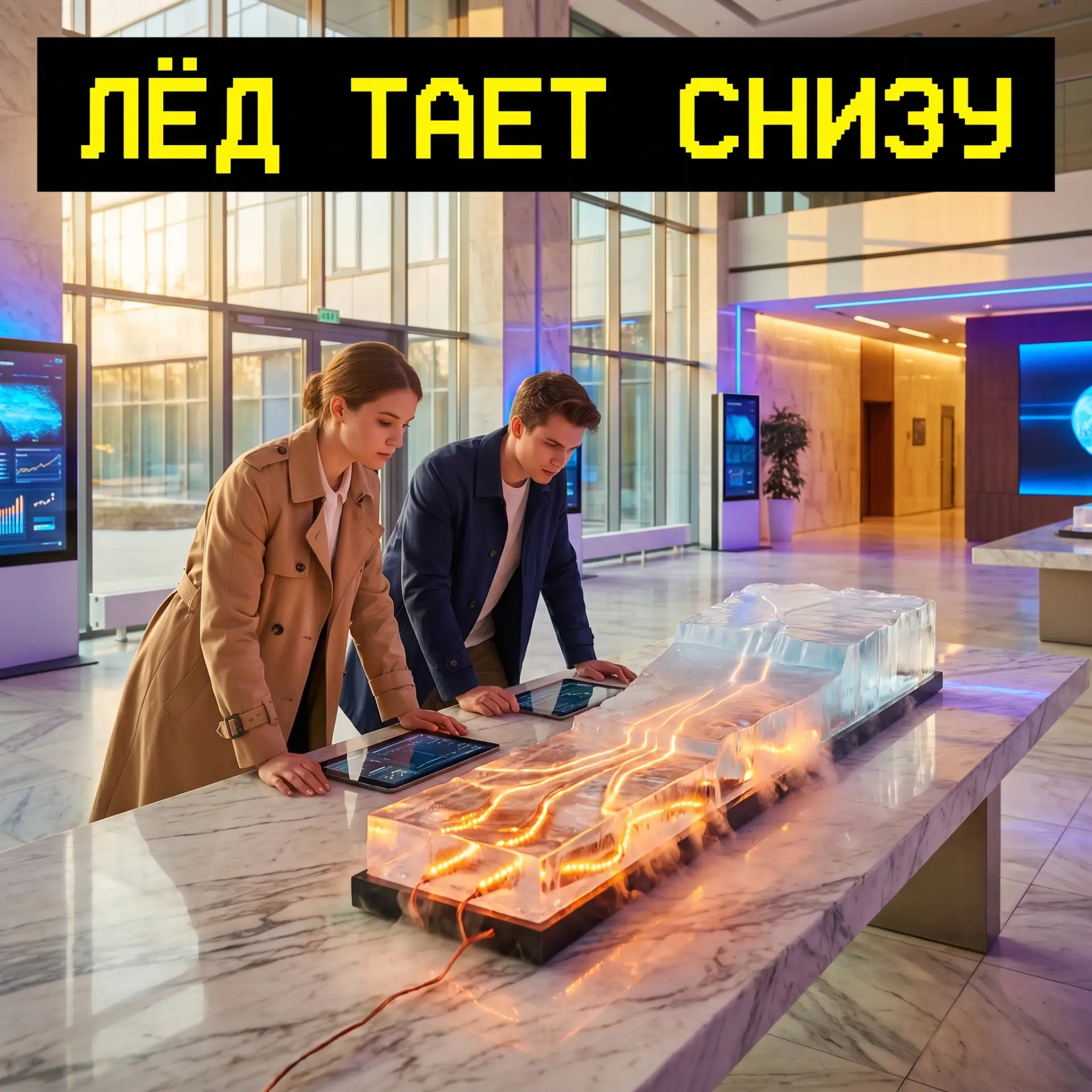 Антарктида тает снизу