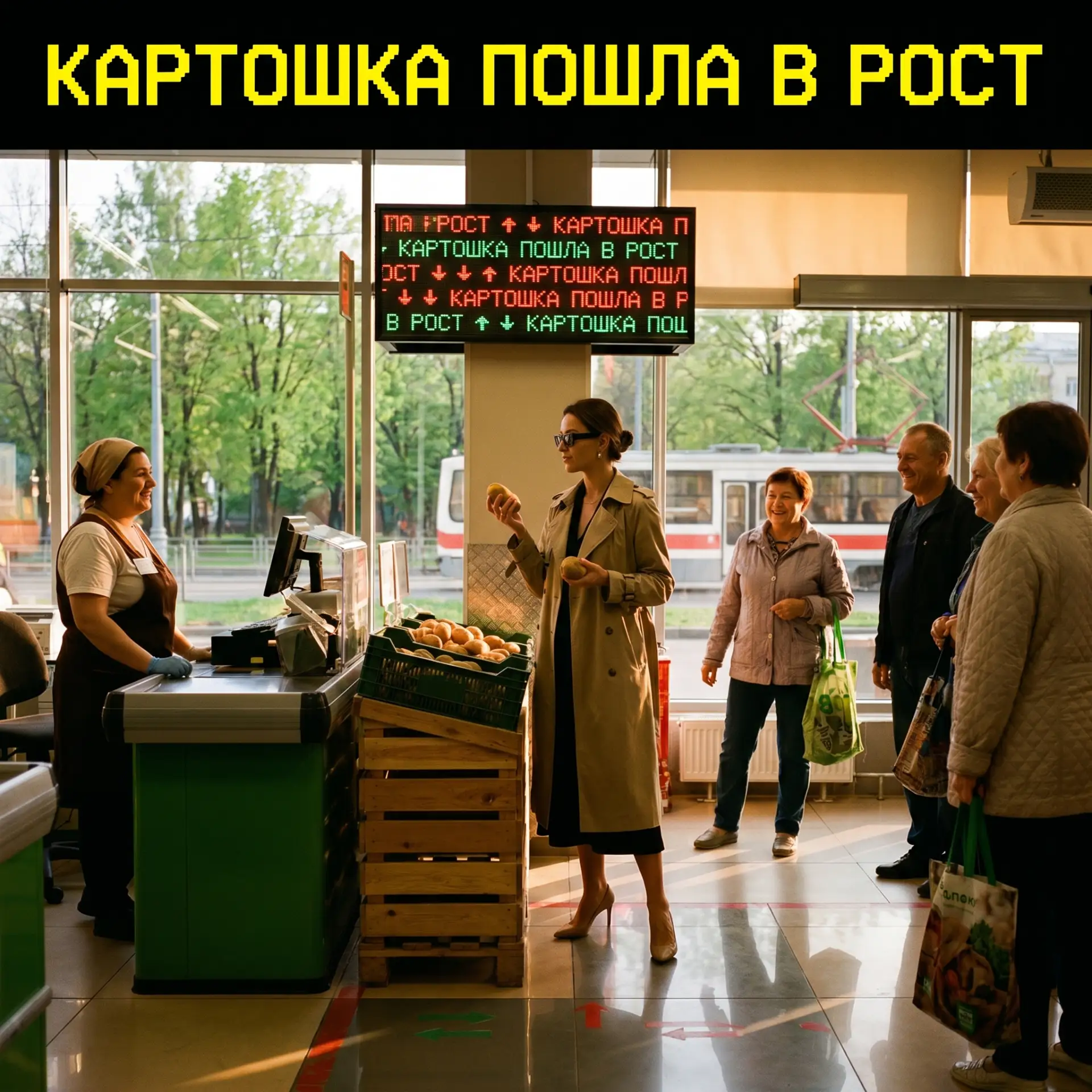 Картошка пошла в рост