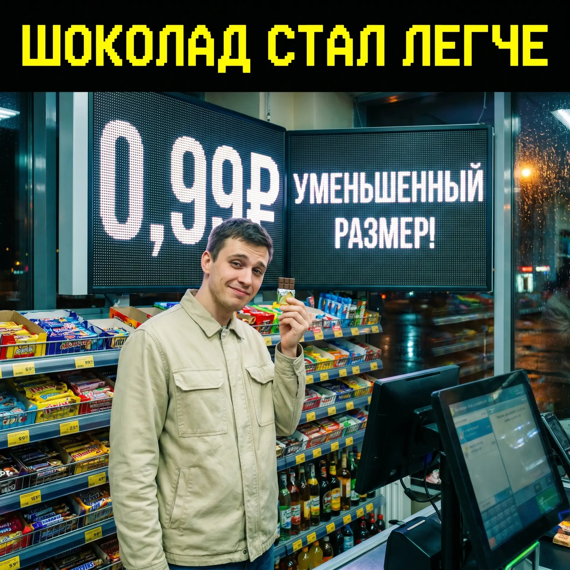 Шоколад стал легче