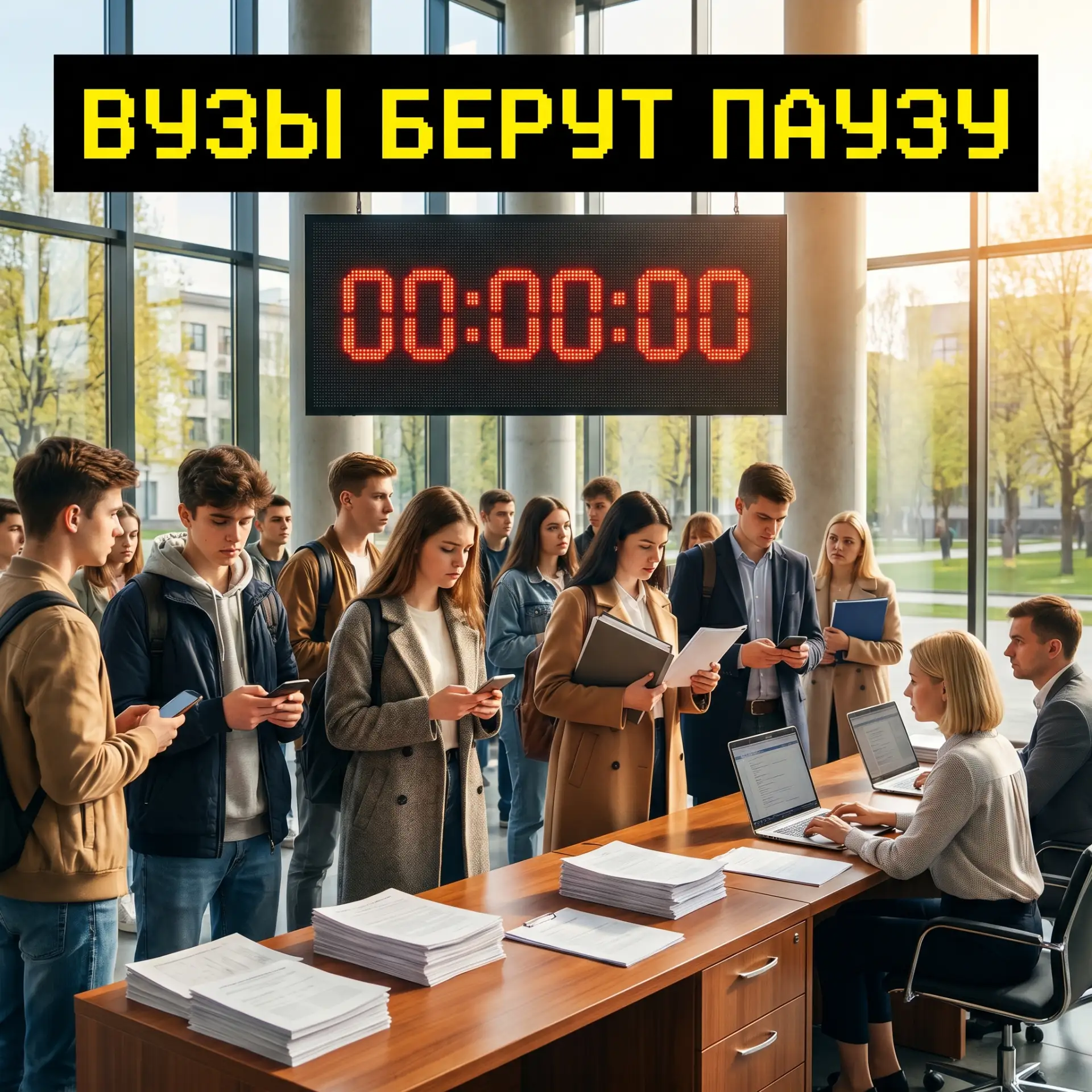Вузы берут паузу