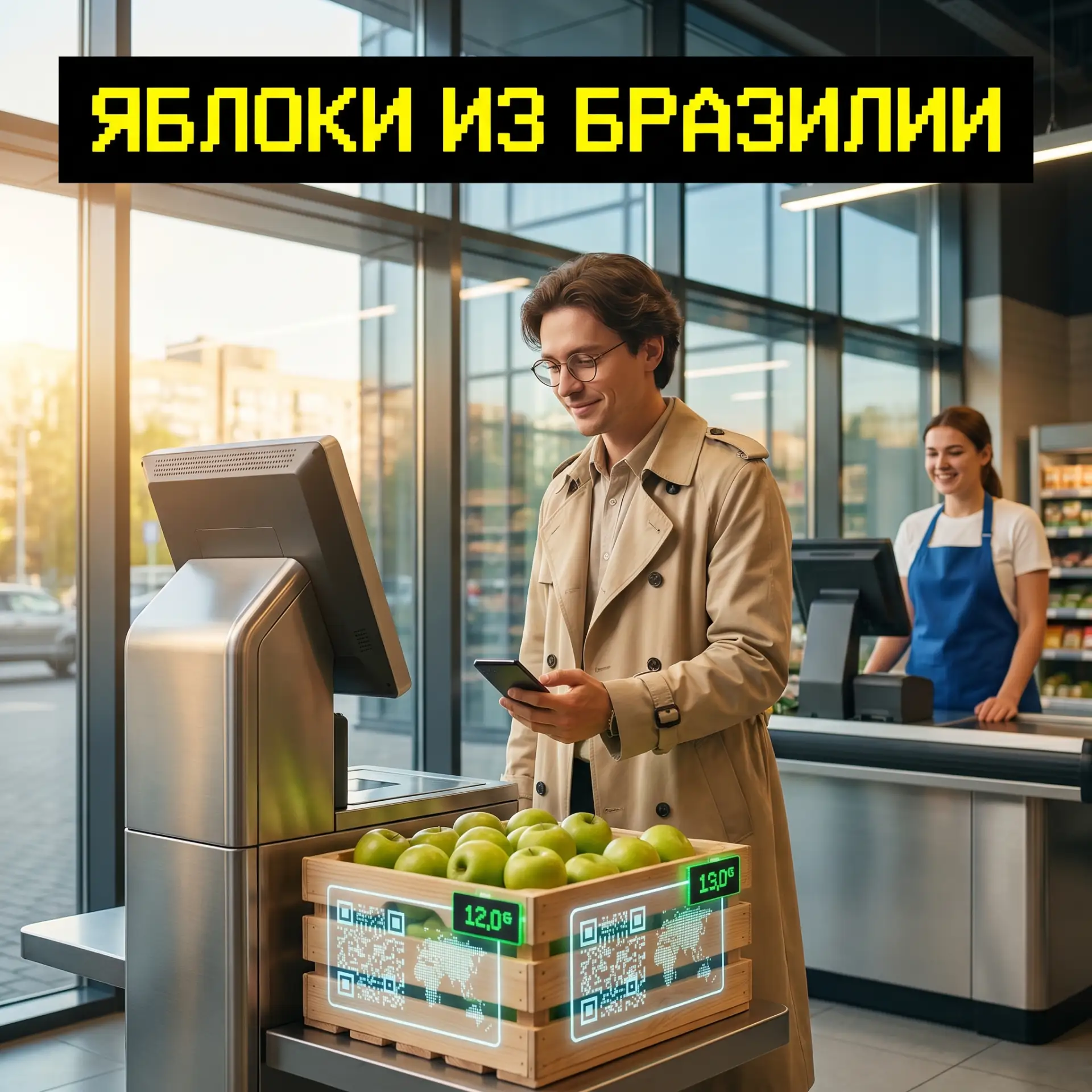 Яблоки едут из Бразилии
