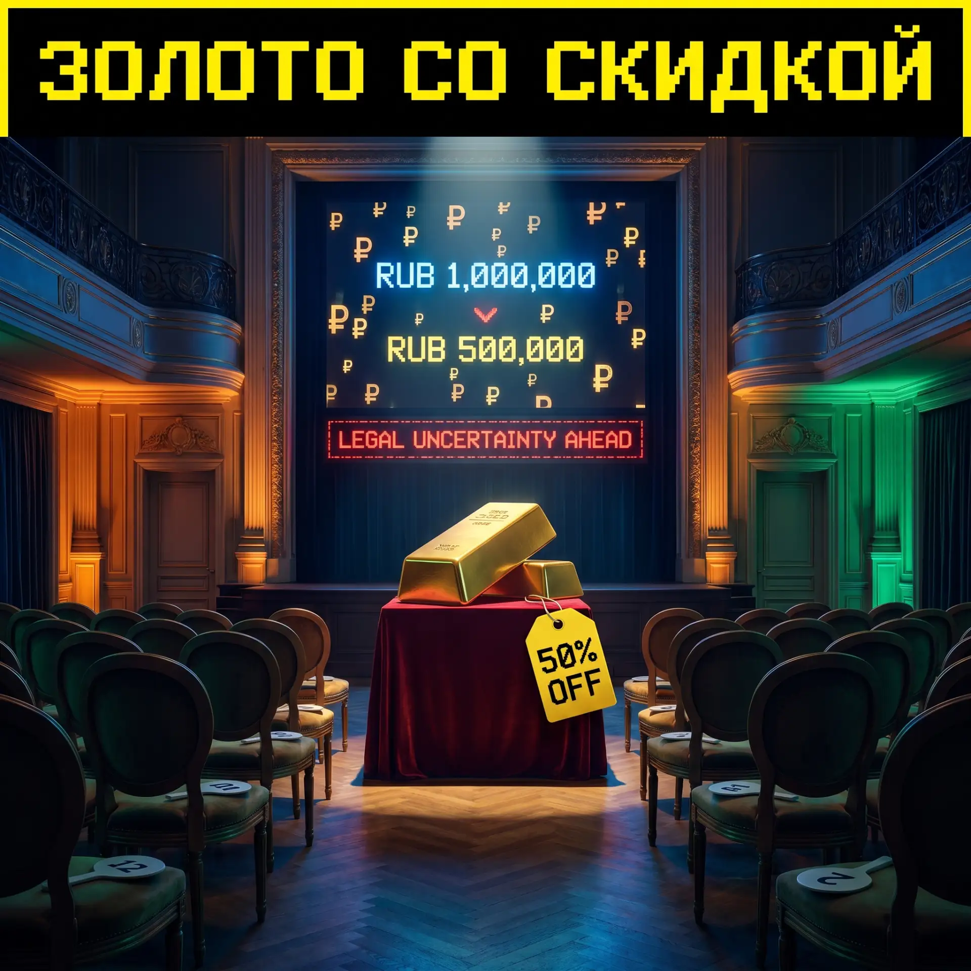 Золото не купили без скидки