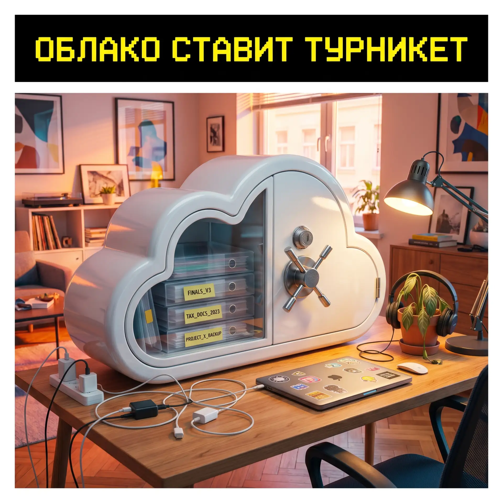 Облако ставит турникет