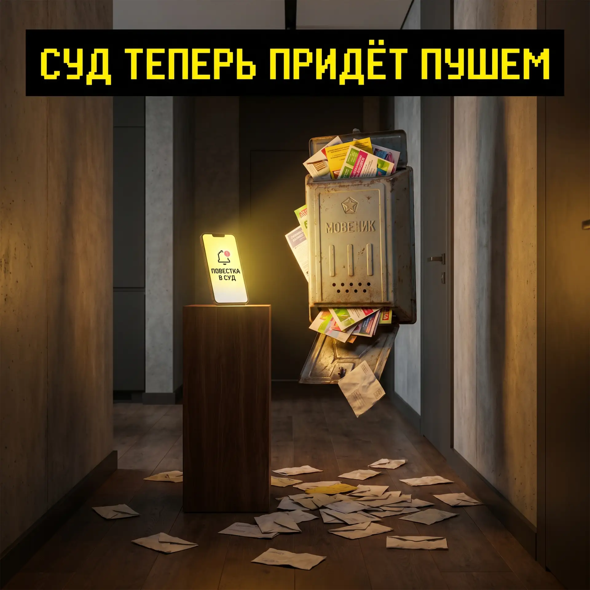 Суд теперь придёт пушем