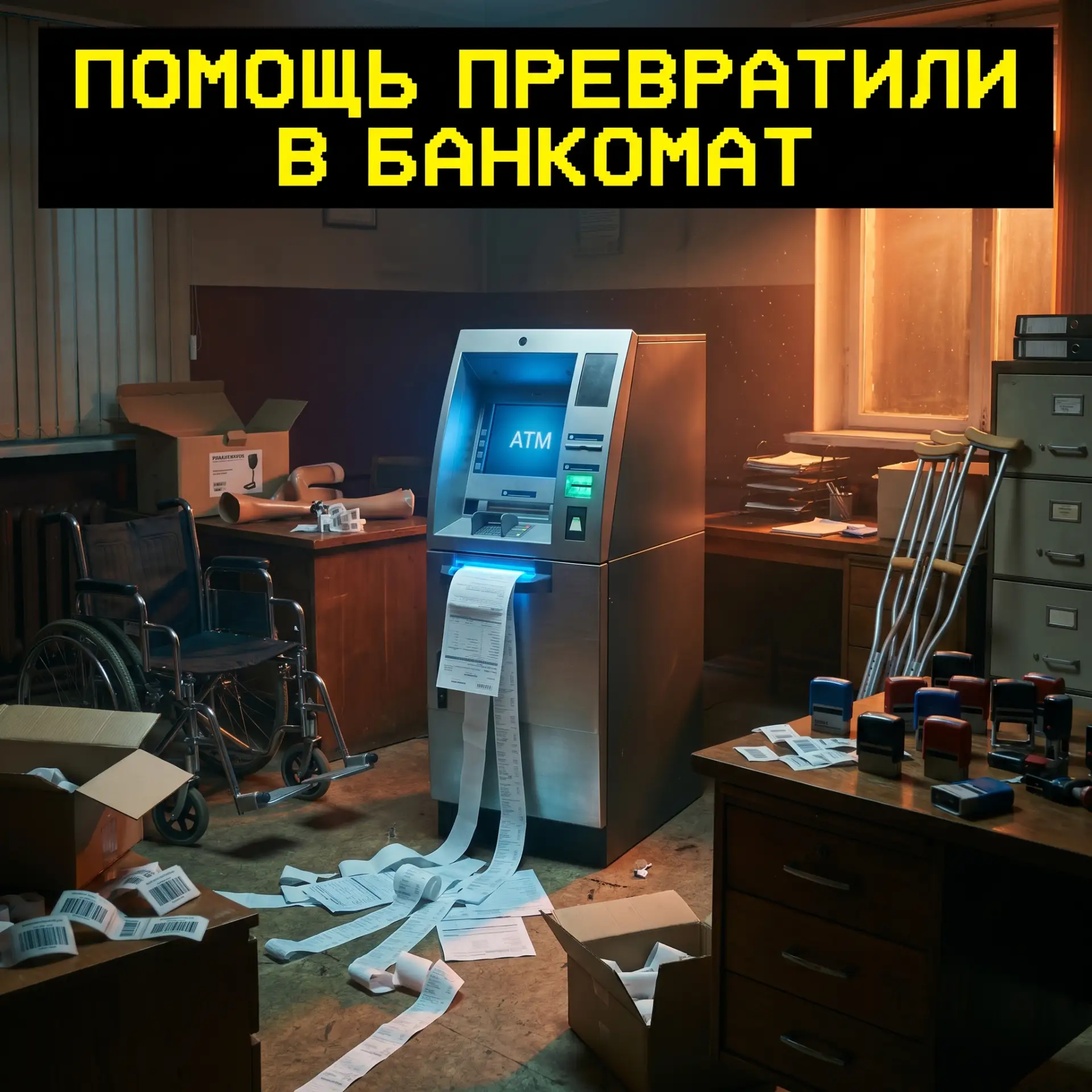Помощь превратили в банкомат