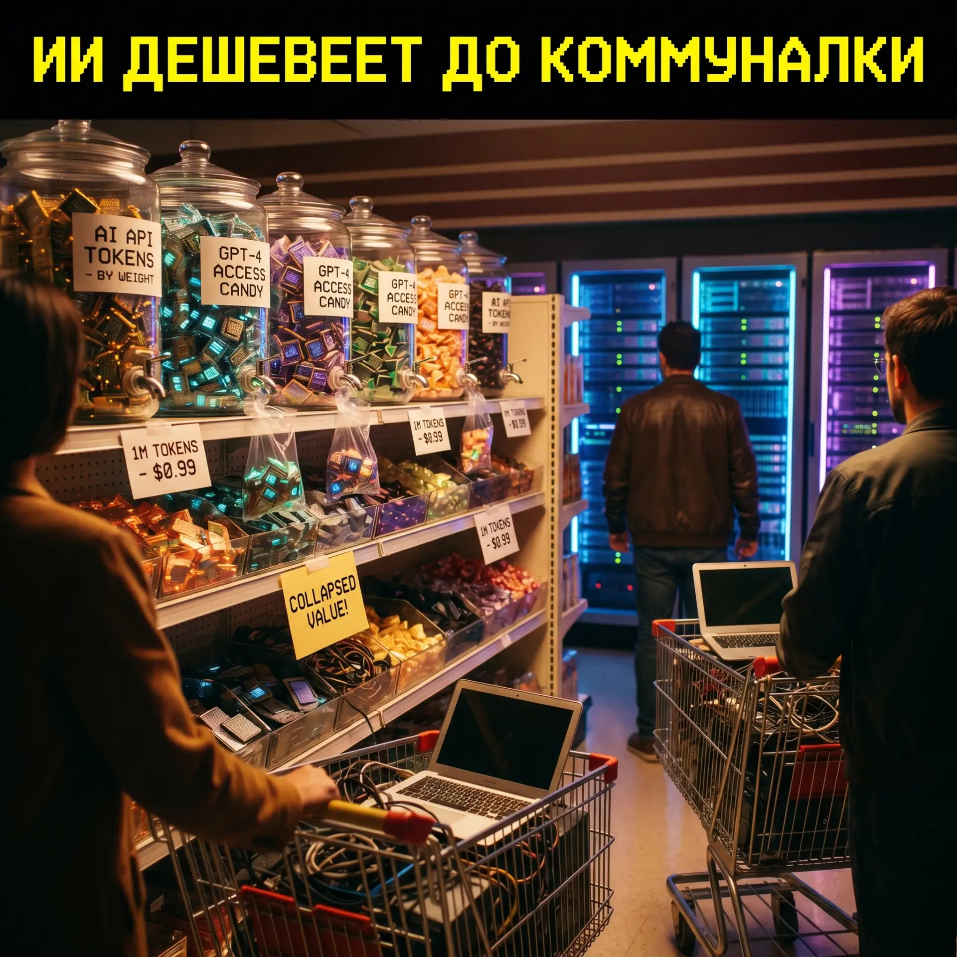 ИИ дешевеет до коммуналки