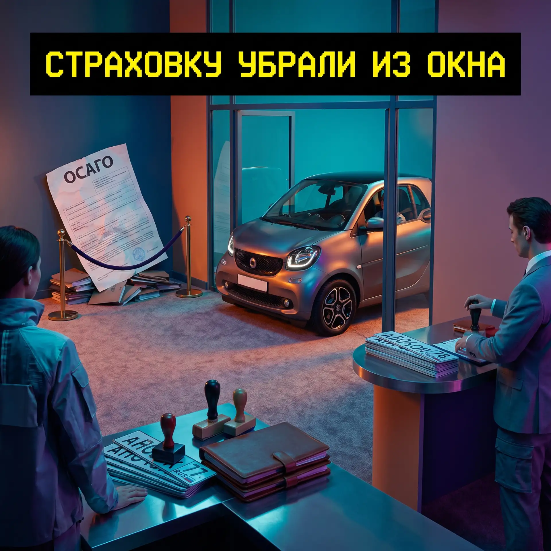 Страховку убрали из окна