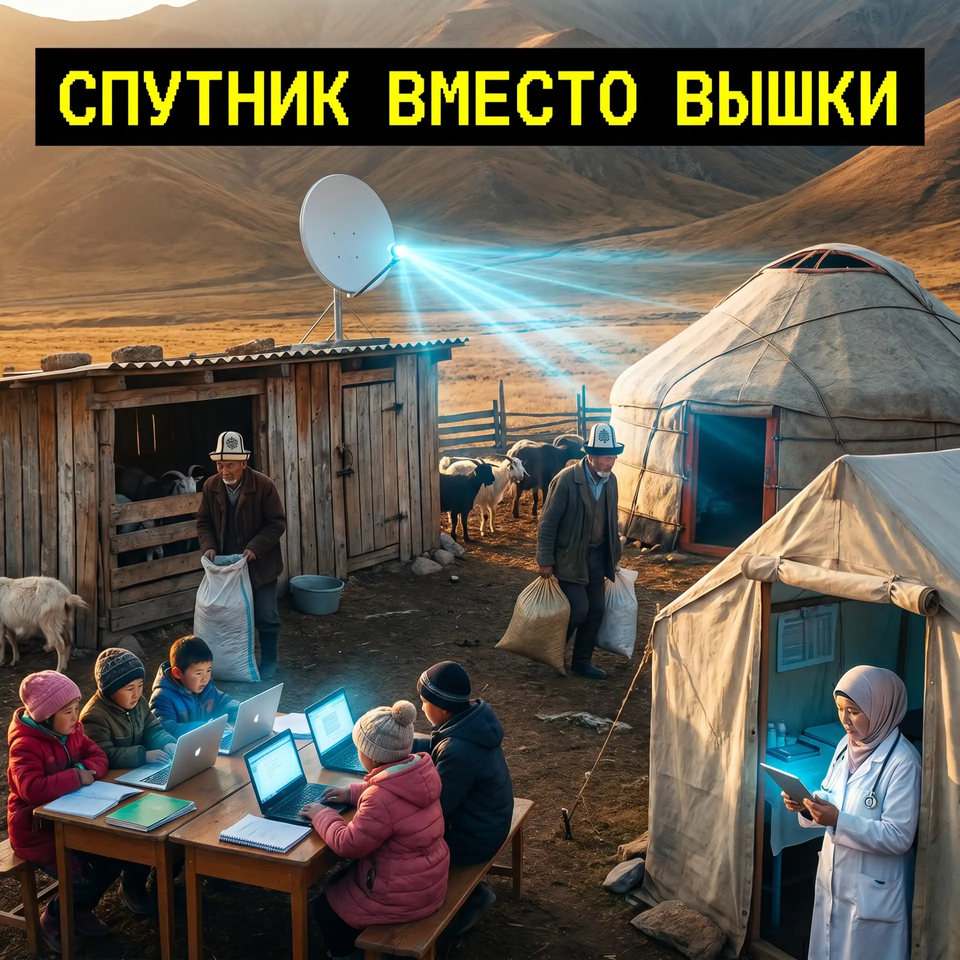 Спутник вместо вышки