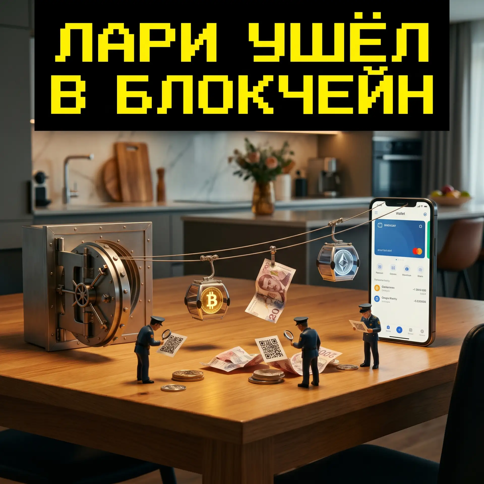 Лари ушёл в блокчейн
