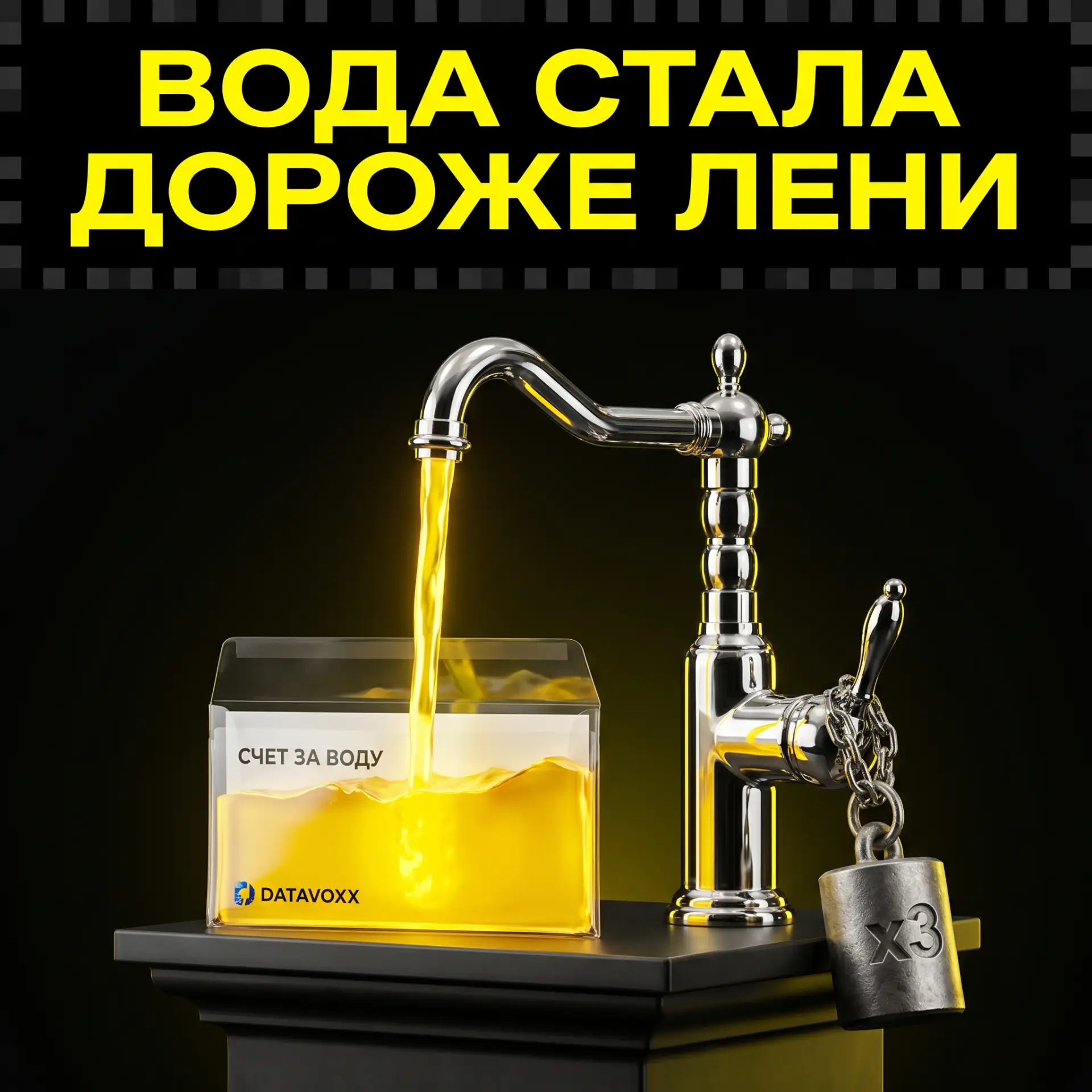 Вода стала дороже лени